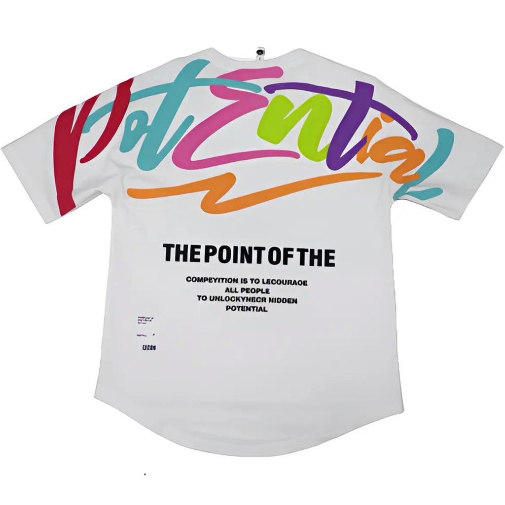 2024 New Summer Men's Pullover O-Neck Patchwork Printing Letter Loose Fashion Casual Comfortable Short Sleeve T-Shirts Tops