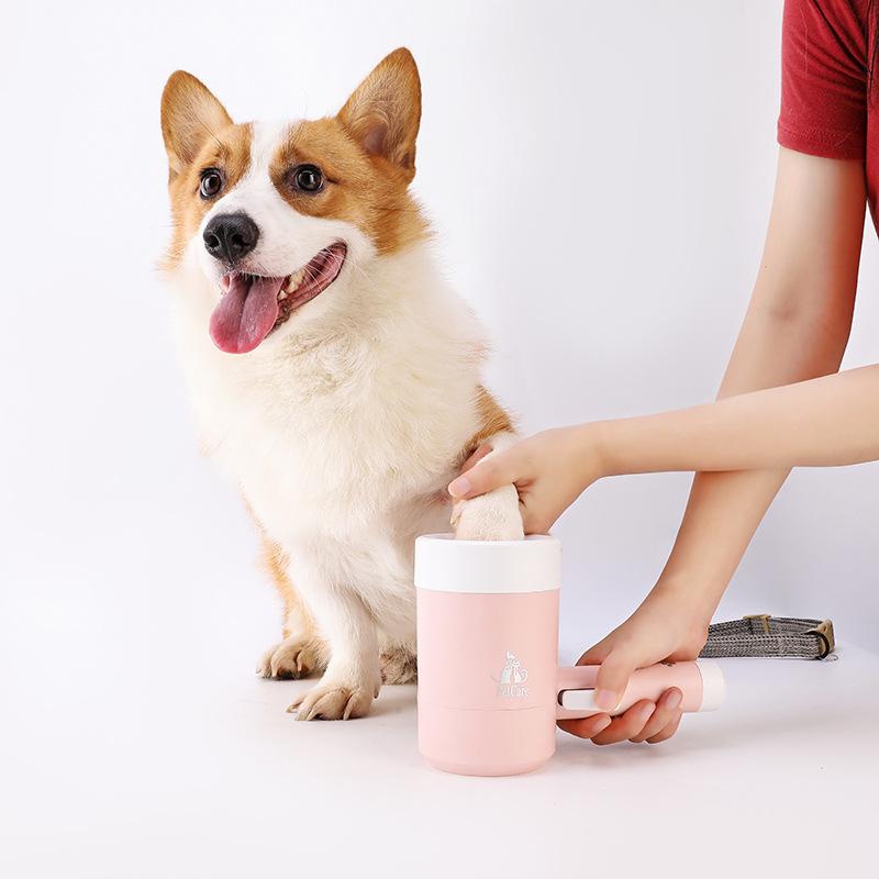 Pet Paw Cleaner - Semi-Automatic Foot Washer for Dogs and Cats