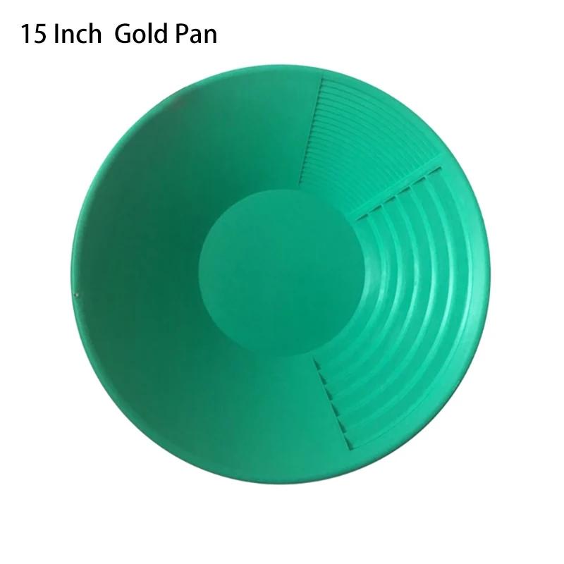 10/14/15 inch Hot Sale Plastic Gold Pan Basin Nugget Mining Pan Dredging Prospecting River Tool Wash Gold Panning Equipment