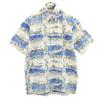 Reyn Spooner 90s Swimsuit Tag Reverse Print Short Sleeve Pullover Button Down Shirt Men's Used