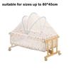 Full-coverage Baby Cot Cover Washable Crib Cover Crib Mosquito Net  for Holidays Travel Summer