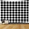 Checkered Tapestry Geometric Squares Style Tapestry Traditional Game Board Tapestry Wall Hanging for Bedroom Living Room Dorm