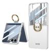 Samsung Z Flip7 Frosted Ring Hard Shell Case: High-End, Integrated Screen Protection