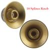 FLEOR 4pcs 2T2V Vintage LP Guitar Volume Tone Control Knobs 18-Splines with Aluminum Top Electric Guitar Parts
