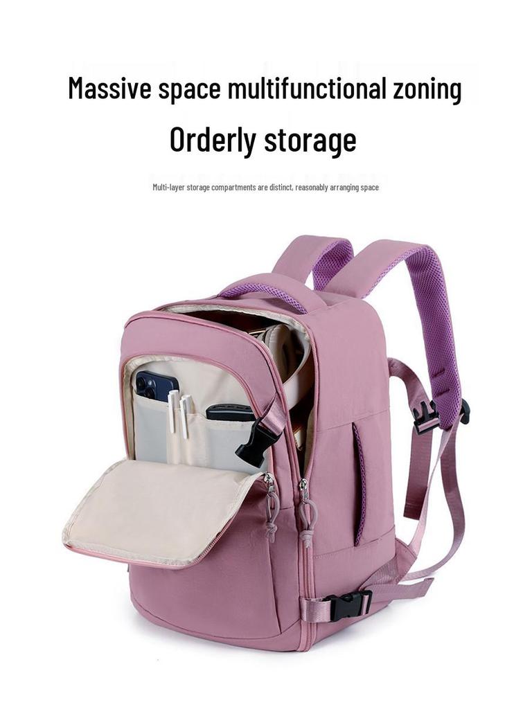 Multifunctional 180° Opening Large Capacity Travel Backpack