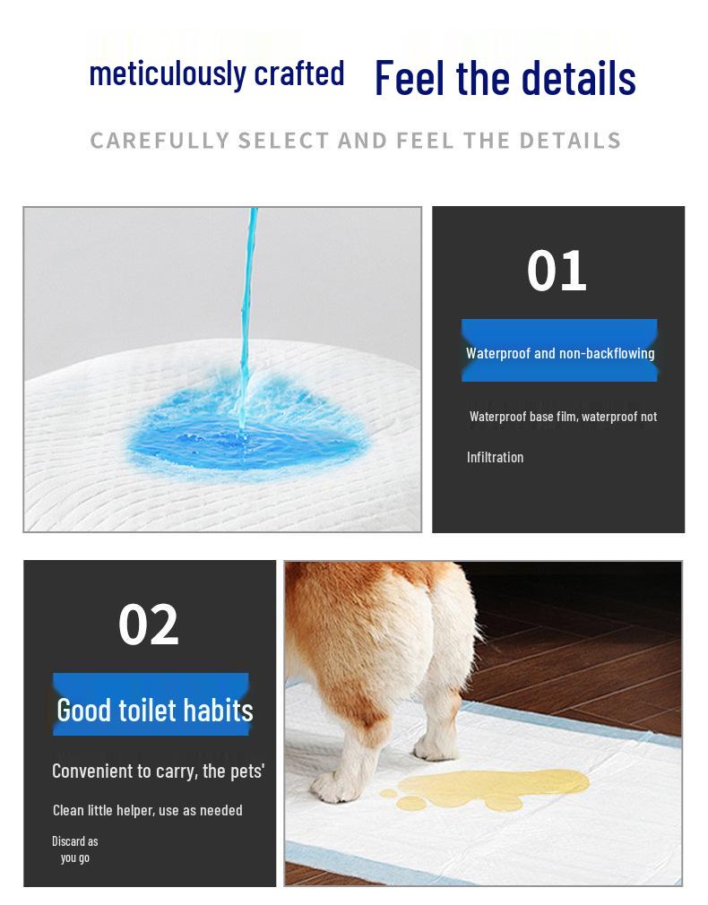 Thickened Deodorant Waterproof Pet Urine Pad for Small Dogs & Cats