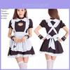 Encantador Disfraz de Mujer Cosplay Lolita Vestido de Sirvienta Gato Para Elegantes Fiestas de Halloween