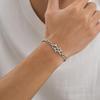 New Men's Chain Bracelet,Never Fade Cuban Chain Wristband,Casual Zircon Gift