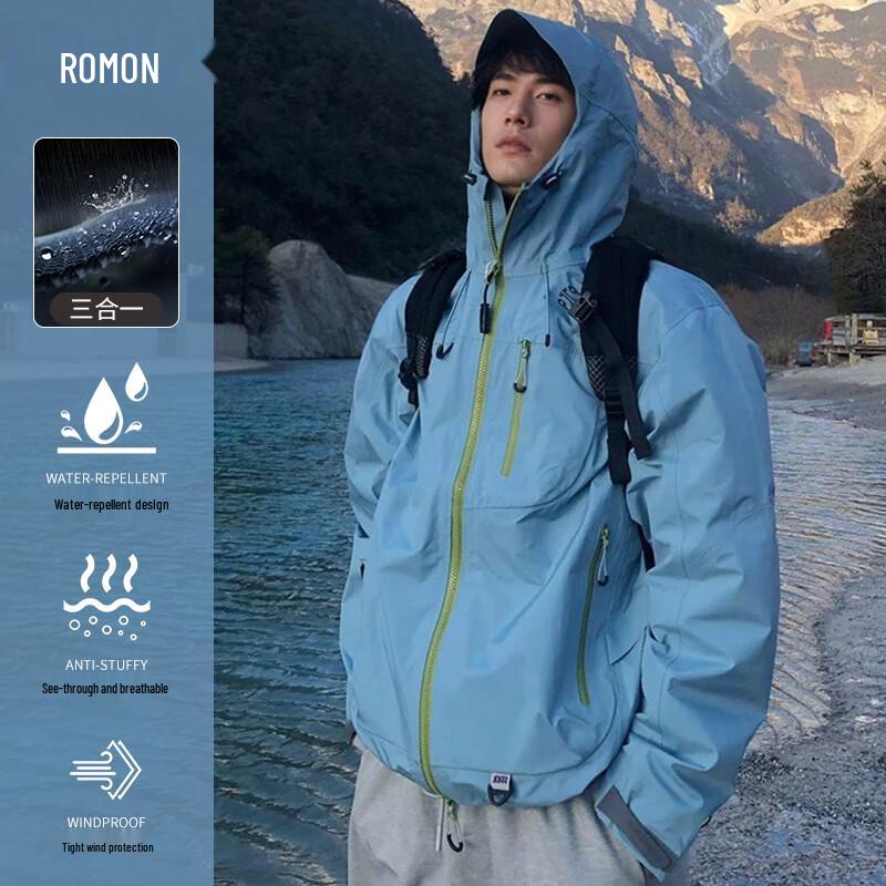 ROMON Unisex Outdoor Windproof Waterproof Jacket