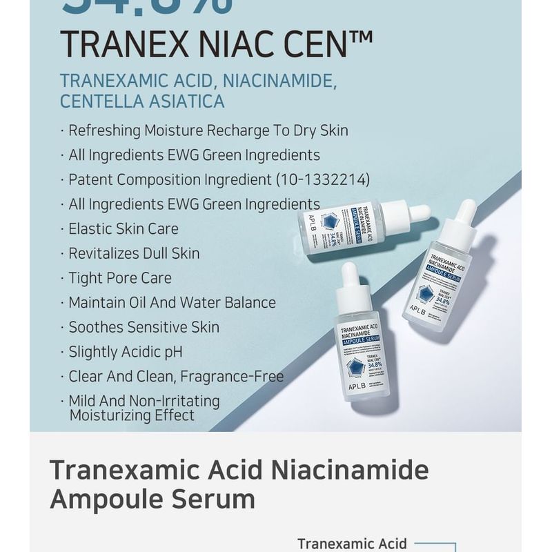 APLB - Tranexamic Acid Niacinamide Ampoule Serum Set