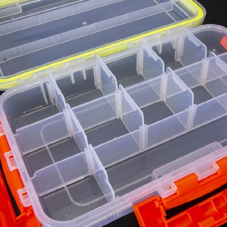 Tackles Organizers Protective Fishing Lure Storage Box with Adjustable Dividers
