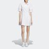 Adidas Neo X Strawberry Bear Co-Branded SS23 Solid Color Loose-Fit Sports Polo Dress Women Dress White IP4023