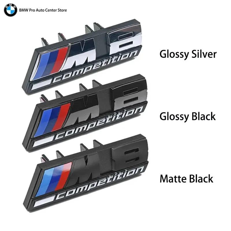 QHIT7 Hot For BMW 3D Emblem Car Front Grill Badge M1 M2 M3 M4 M5 M6 M7 M8 Competition E92 E93 F36 G01 G02 G05 G11 G12 G21 G29 G30 G31