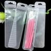 50pcs Bulk Clear PP Pouches Striped Zipper Jewelry Watch Storage