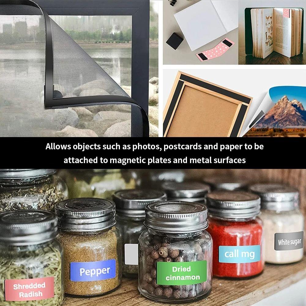 Bandă Magnetică de Cauciuc Flexibilă Puternică 1 Metru 39.37 Inch Foi Magnetice Frigider Foto Postere