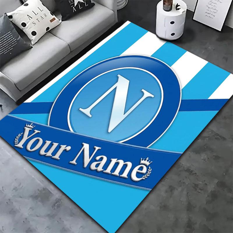SSC Napoli Custom Name Carpet Rug for Living Room Bedroom Home Sofa Decoration,Kids Play Non-slip Floor Mat