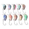 10PCS with 3D Eyes Hard Baits 3cm 1.5g Topwater Lures Durable Crankbait Lures  for Bass Trout Pike