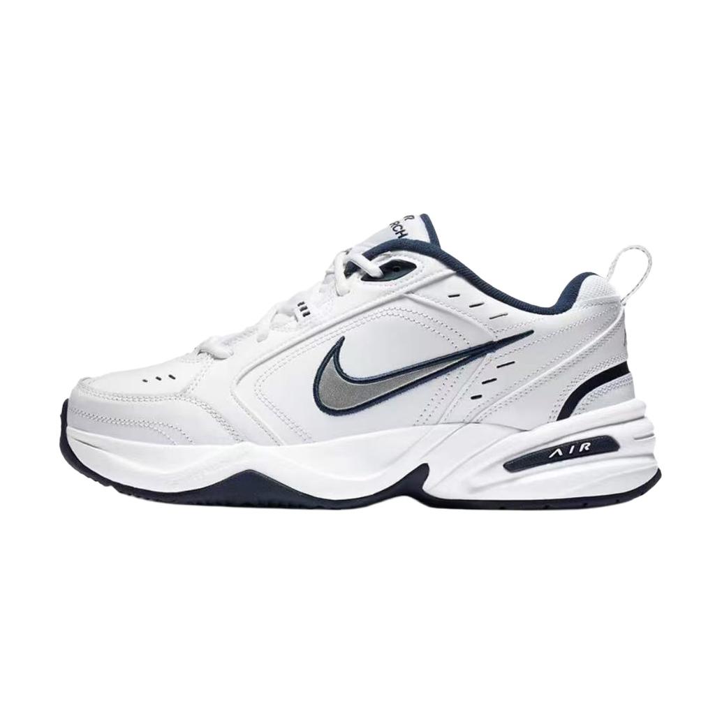 Nike Air Monarch 4 Blessing Horse Willkommen Frühling Dämpfung Abriebfest Niedriger Schaft Klobige Sneaker Unisex Weiß Rot 415445-102(Team268- )
