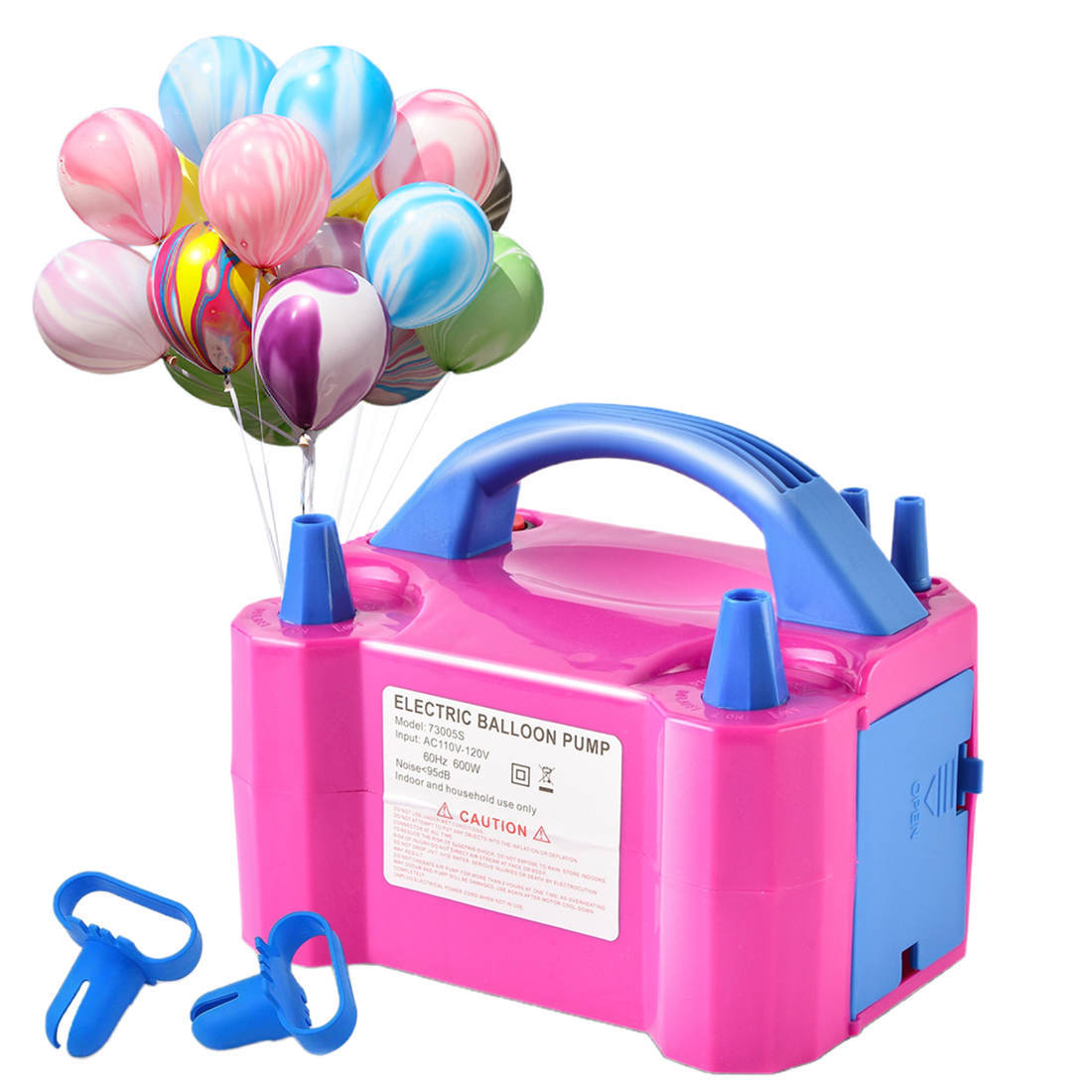 Balloon Pump,Brekmis Electric Air Balloon Blower Pump Dual Nozzle Electric Balloon Inflator for Party Birthday Wedding Festival