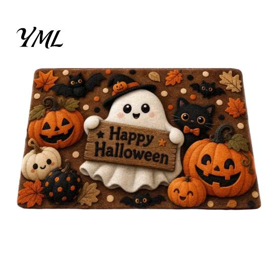 Dekorace pro prázdninový dům Halloweenská dýně Rohožka, Podzimní sezónní Vítejte Protiskluzová Chalupářská Slavnostní Rohožka na Verandu Vstup pro Přední Vstup Kuchyně