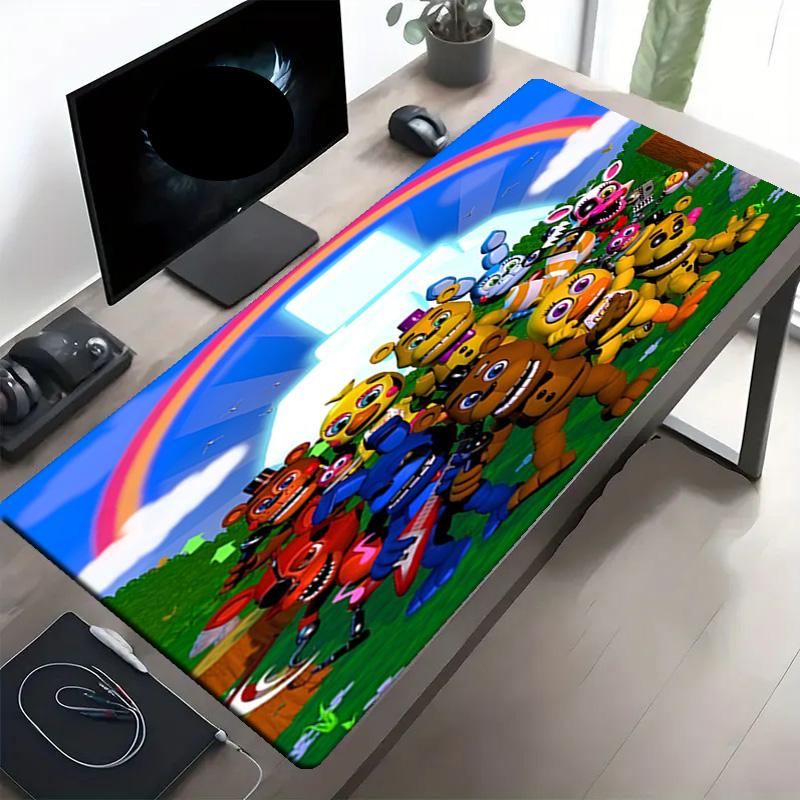 Five Nights At Freddy's Print Mouse Pad, Anti‑Slip Desktop Keyboard Mat, for PC Laptop Gaming Working Daily Use, Cool Festival Surprise Gift