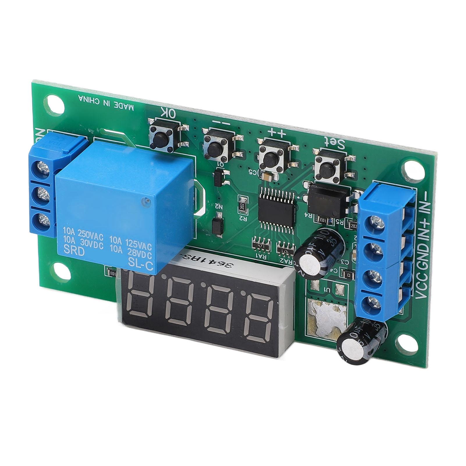

Multifunctional Pulse Counter Relay Board 0.1S to 9999999.9s 0.01s Accuracy 1 Channel Relay Module 12V