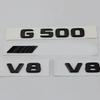 3D ABS Black Car Rear Trunk Badge Letters Logo G63 G65 G500 G550 V12 V8 BITURBO Emblem For Mercedes Benz W463 W464 Accessories
