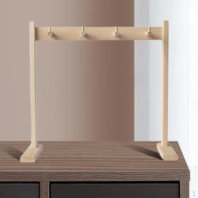 Chime Stand Gong Professional Wood Holds 4 Chimes Stable Hanging Rack Holder for