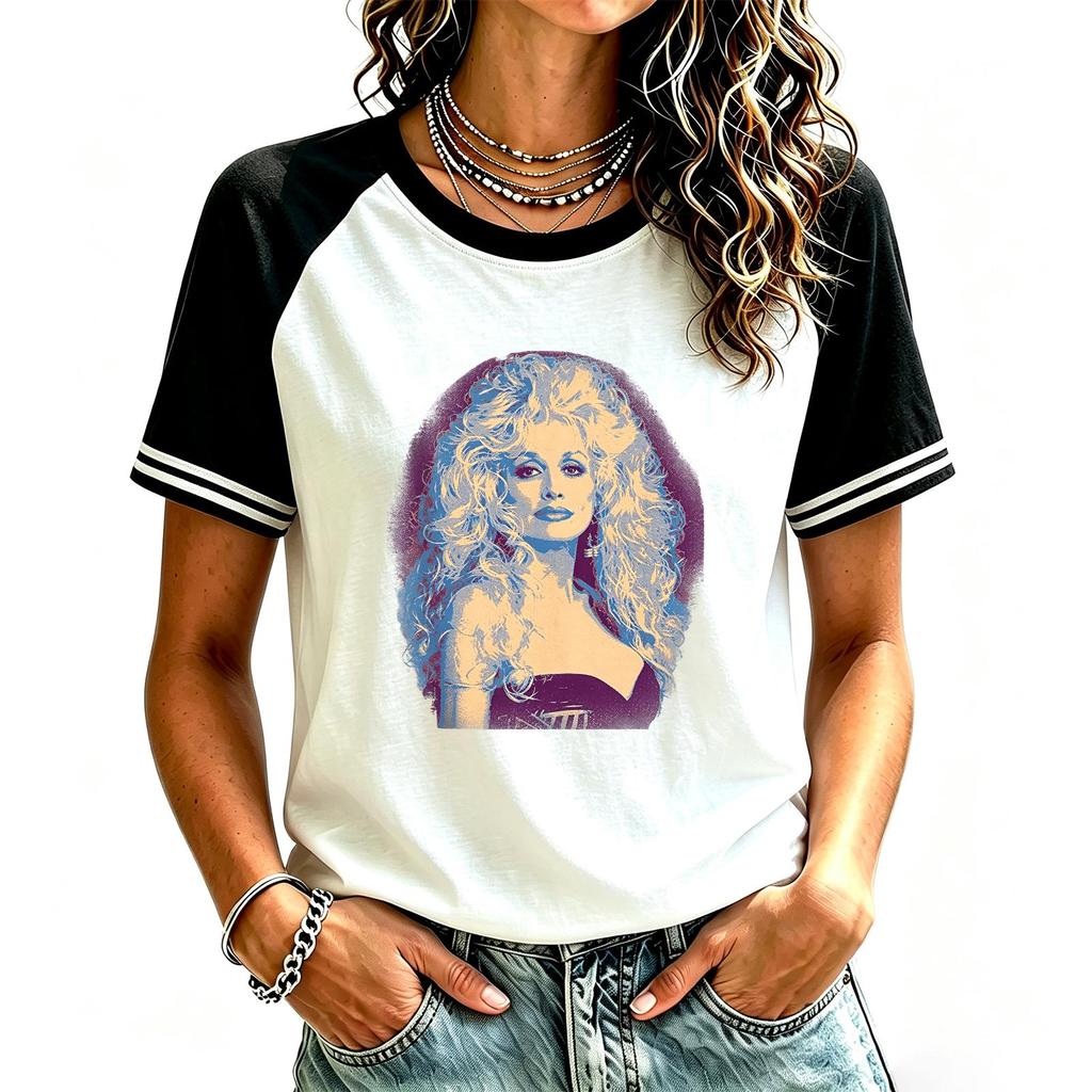 Women's Fashion Casual Short Sleeve Neck Printed T-Shirt