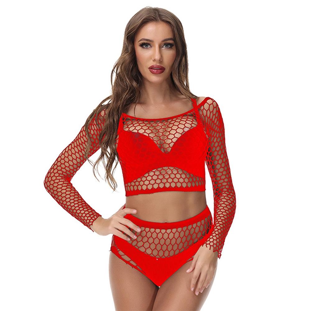 Sexy Stockings Lingerie Fishnet Hip Skirt Nightwear