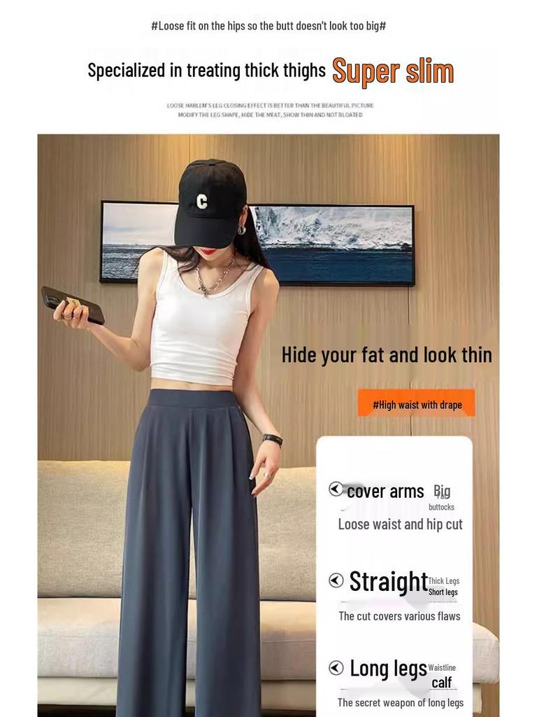 Women's High Waist Wide Leg Summer Trousers - 2025 Collection