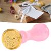 Wax Stamp Kit Delicate Pattern Detachable 4 Vintage Stamp Heads Wax Stamp   Kit with Resin Handle for Invitation