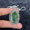 Fluorite Gemstone Handmade 925 Sterling Silver Jewelry Pendant 2.21" M-2883
