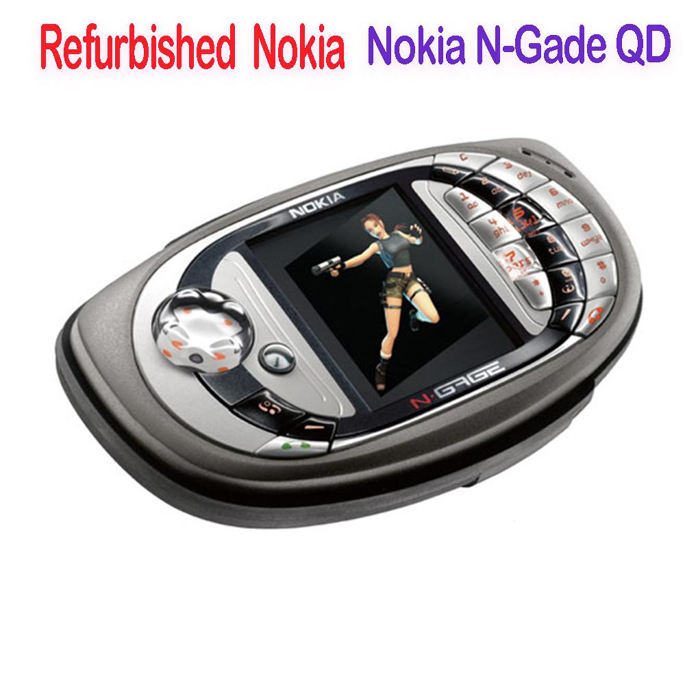 

90% новый Восстановленный Оригинальный Мобильный телефон Nokia N-Gage QD Simple Set чёрный/синий