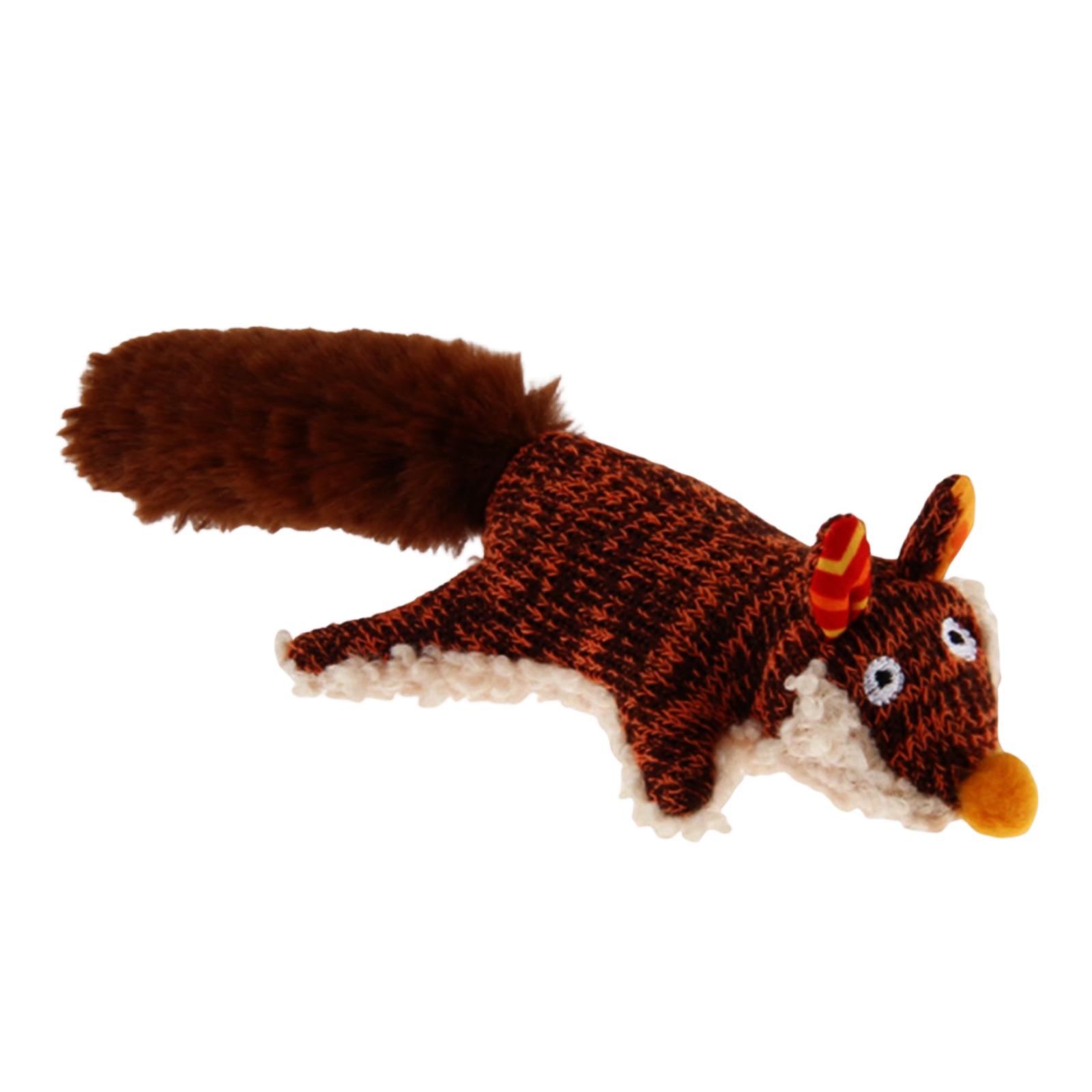 

Plush Squirrel Shaped Dog Toy for Chewing and Interactive Play Soft Textured Fabric Durable Design for Pets One Size