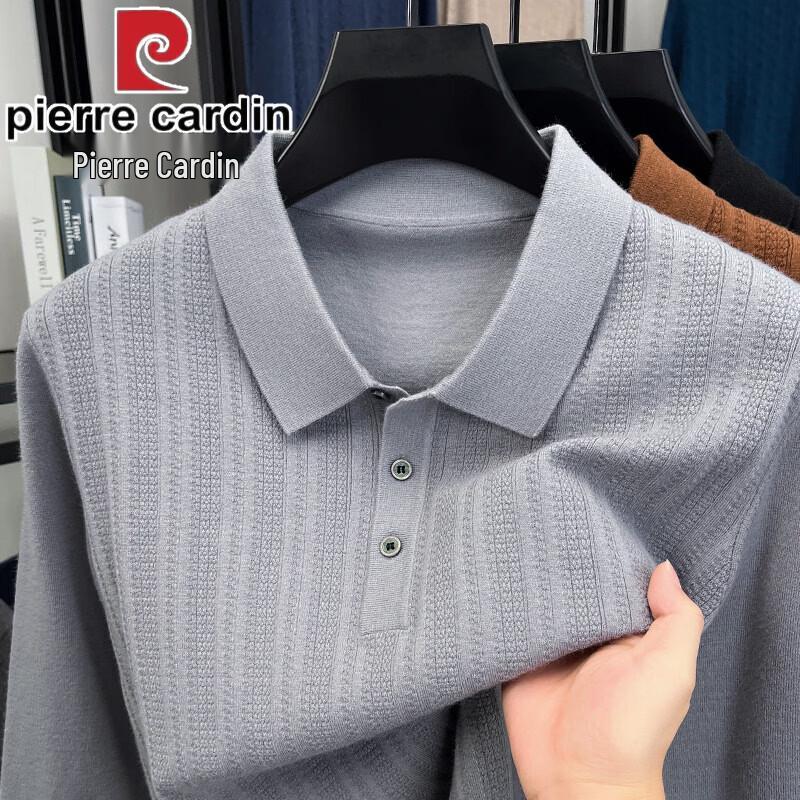 Pierre Cardin Men s Long Sleeve Knit Polo Shirt XL