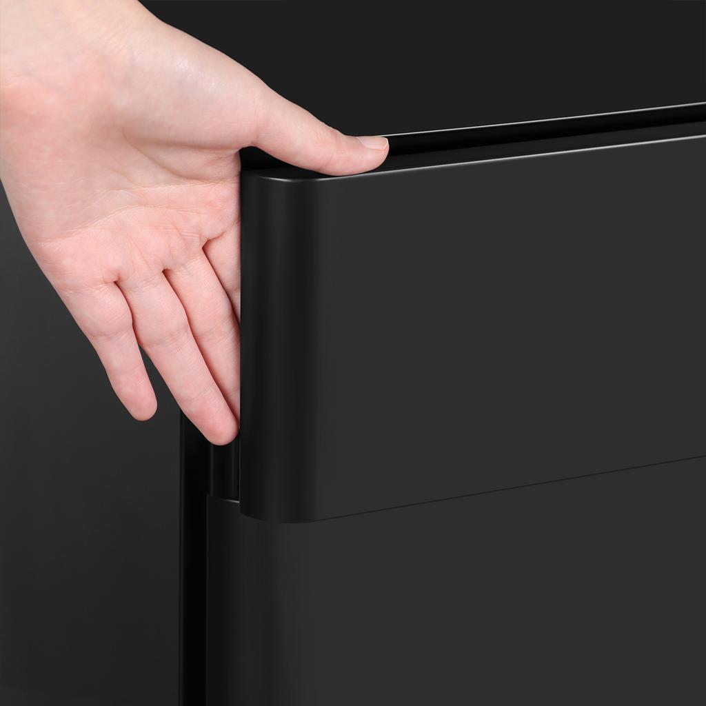 SONGMICS Mobile File Cabinet, Office Cabinet with Wheels and Lock, for A4, Legal, Letter Sized Documents, Hanging File Folders, Black
