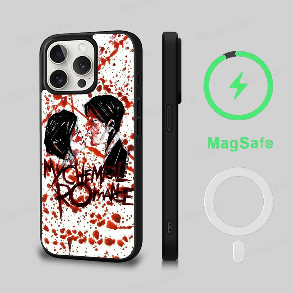 My Chemical Romance Phone Case Magnetic Case For IPhone 16 14 13 12 11 15 Pro Max Plus For Magsafe Wireless Charge Cover