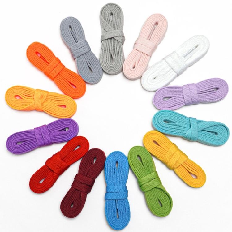 1 Pair Replacement Flat Colorful Sneaker Shoelaces 8mm Wide Athletic Running Shoes Laces for Trainers and Casual Wear