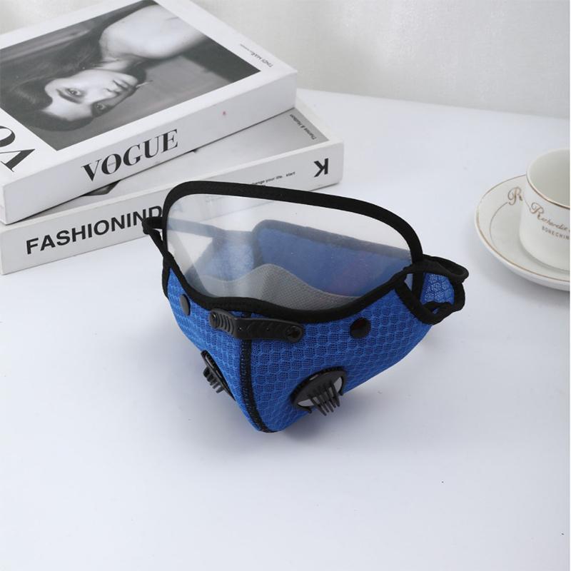 New Cycling Face Mask With Filter Goggles Dust Mask Sport Washable Reusable Facemask For Men Bandana Actived Carbon Filters