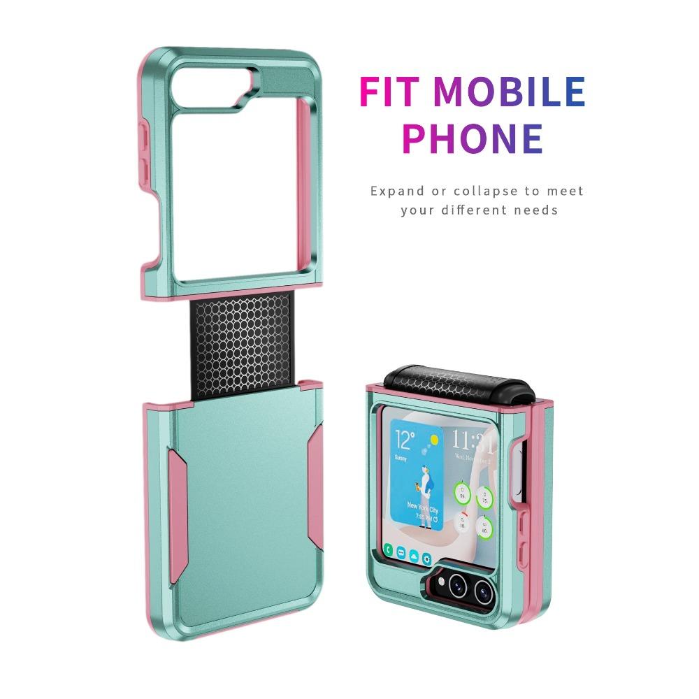 3 In 1 Hybrid Armor Shockproof Phone Case For Samsung Galaxy  Z Flip 6 Z Flip 4 5g Z Flip 5  Z Fold 4 5  Silicone Heavy Duty Protection Back Cover