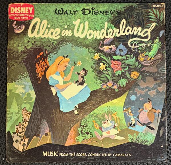 

7inch Record CAMARATA CHORUS ORCHESTRA Alice In Wonderland DEP4015 Disneyland 1958 US Soundtracks Musicals Used