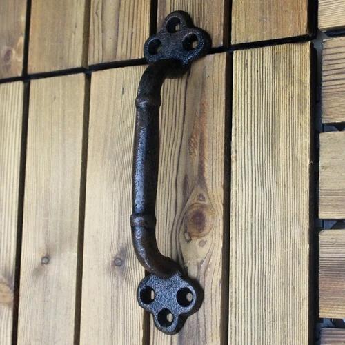 European Retro Atmosphere Garden Courtyard Cast Iron Craft Door Handle Home Wall Decoration Door Handle