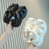 Kids Sandals Boys Girls Closed-Toe Soft Sole Non-Slip Beach Shoes With Hook Loop Strap