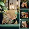 Person Kageyuki Shiraishi Cushion Cover Natural Linen Pillowcase Set AllinOne Decor Cushion Cover for Sofa Bedroom Chair