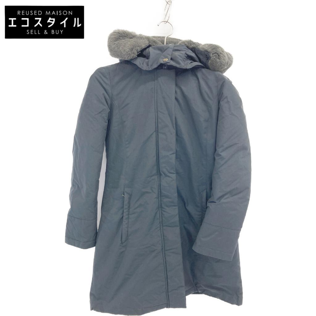 WOOLRICH WWOU0551 Dark Navy BOW BRIDGE PARKA coat XS Dark navyUsed