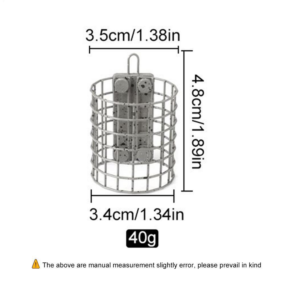 

Карповая рыбалка Методная кормушка 40г Стальная клетка для прикормки Европа Карп Рыба Волосяная оснастка Кормушка Карповая рыбалка Сетка для удержания Рыболовные снасти