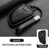 Leather Car Key Case Cover Fob For Buick Gl8 Phev Century Car Remote Keychain Case Shell Durable Protector Decorative Accessorie