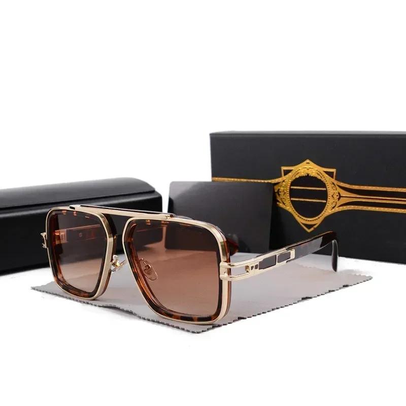 Fashion Classic Metal Square Gradient Sunglasses Men Women Vintage Brand Design Sun Glasses Lunettes Eil