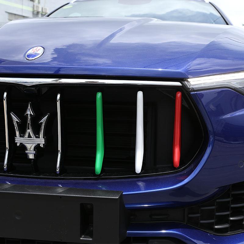 For Maserati Levante 16-21 For Ghibli 14-17 For Quattroporte 13-16 ABS Car Front Grille Cover Trim Sticker Car